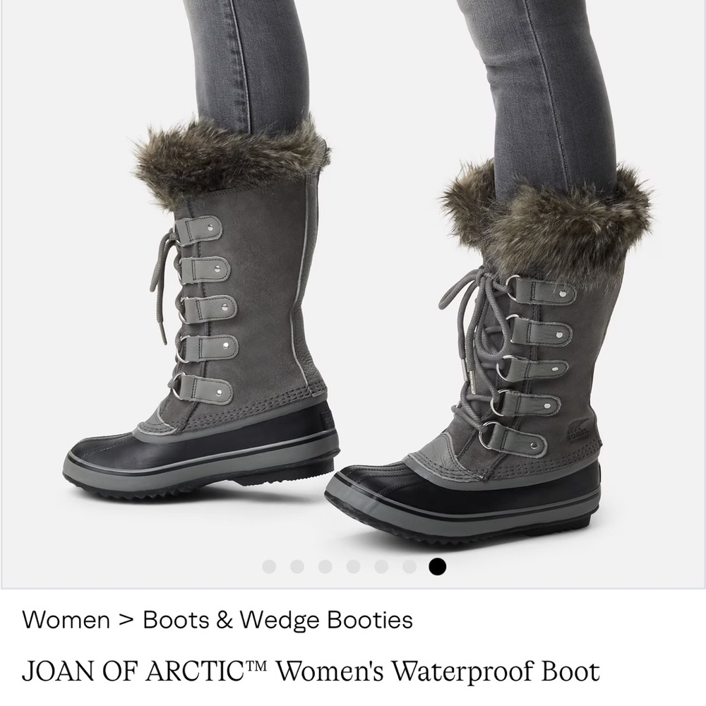 Sorel Joan of Arctic Women's Waterproof Boots - Gray and Black